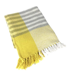 YELLOW TWO TONE GREY STRIPED