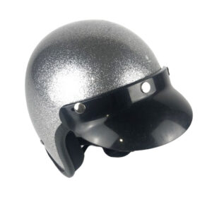 SILVER WITH VISOR