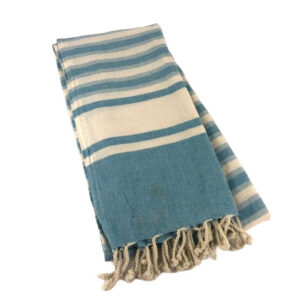 BLUE CREAM DIRTY WASHED SARONG