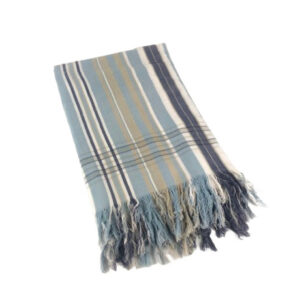 BLUE GREY STRIPE SARONG