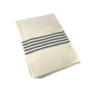 CREAM BLUE STRIPE COTTON TOWEL