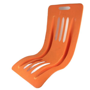 ORANGE MOULDED CHAIR (2)