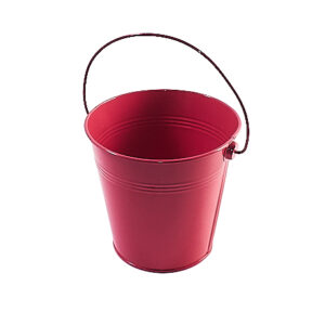 bucket magenta pink metal