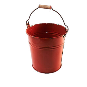 bucket orange metal