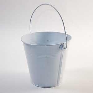 bucket white metal