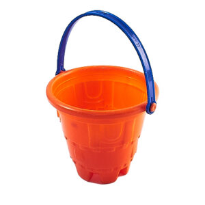 bucket orange plastic seacastle