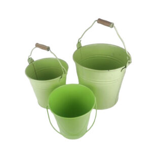 GREEN METAL BUCKET