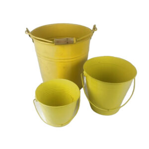 YELLOW METAL BUCKET
