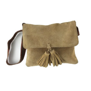 HANDBAG SUEDE SMALL WITH TASSLES