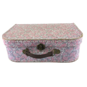 LUNCH BOX PINK FLORAL VINTAGE  (L)