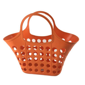 ORANGE HOLES SMALL BASKET