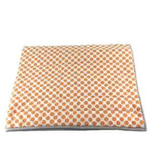 ORANGE DOT GREY EDGE QUILT