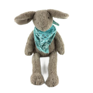 BROWN BUNNY BANDANA SOFT TOY