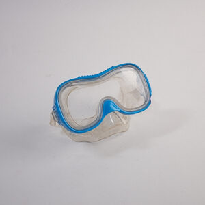blue snorkel goggles