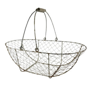 WIRE MESH RUSTY  BASKET