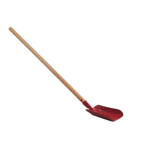 spade red metal wood long handle