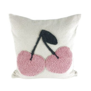 CREAM PINK CHERRY CUSHION