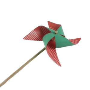RED GREEN LARGE WINDMILL