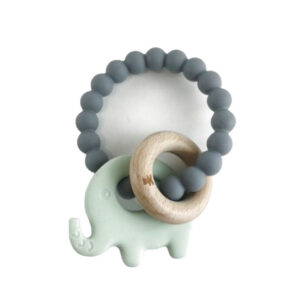 AQUA GREEN BEAD UMBRELLA RATTLE