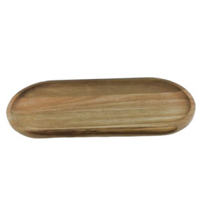 WOODEN OVAL RECTANGULAR NARROW BOARD