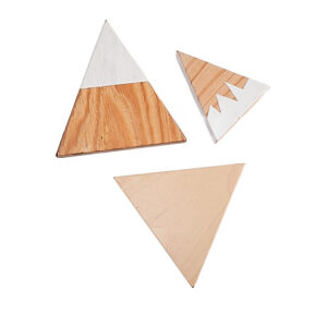white triangle blocks set (3)