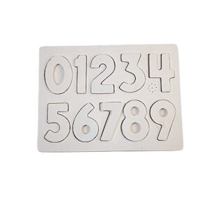 white wood numbers set
