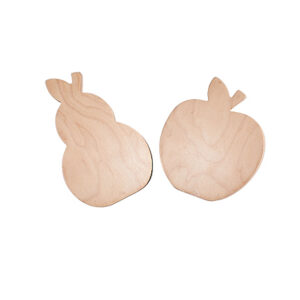 wooden apple & pear blocks