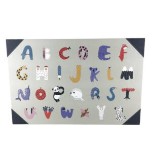 ALPHABET PRINTED POSTER