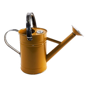 CORN YELLOW METAL WATERING CAN