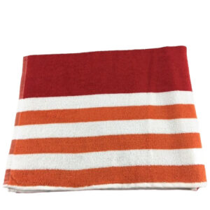 ORANGE RED STRIPED BEACH