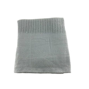 BLUE GREY COTTON BLANKET