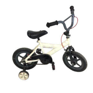 NO NAME	OFF WHITE TODDLER BIKE WITH TRAINING WHEELS