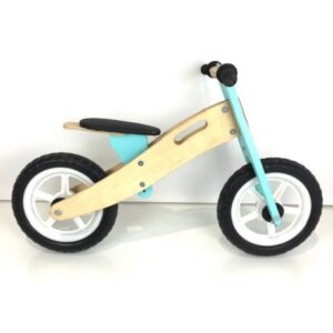 BOOTOO	 BLUE & BIRCH WOOD BALANCE BIKE