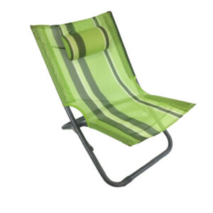 CHAIR GREEN WHITE STRIPED