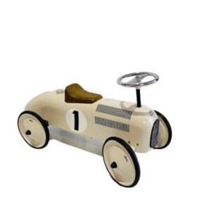 CREAM METAL VINTAGE LOOK CAR