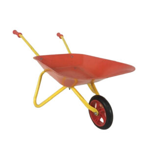 RED WHEELBARROW YELLOW HANDLES
