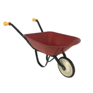 RED WHEELBARROW BLACK HANDLES