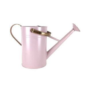 PINK METAL WATERING CAN