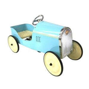 BLUE METAL VINTAGE LOOK CAR