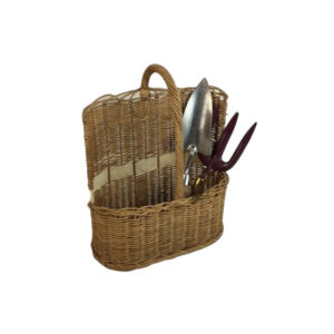 RATTAN GARDENING TOOLS BASKET