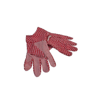 RED WHITE DOT GLOVES