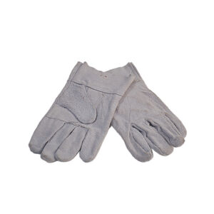 PALE GREY SUEDE GLOVES