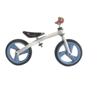 WHITE BLUE BALANCE BIKE