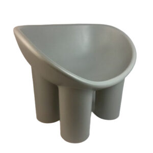GREY ROLY POLY CHAIR