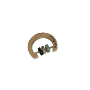 WOODEN GREEN BEAD RATTLE