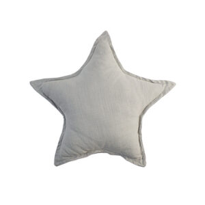 pale grey star cushion