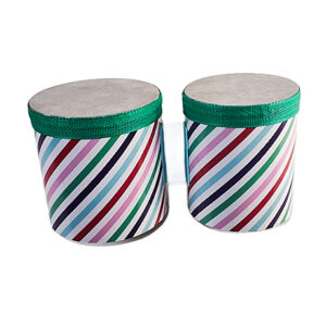 colourful bongo drums