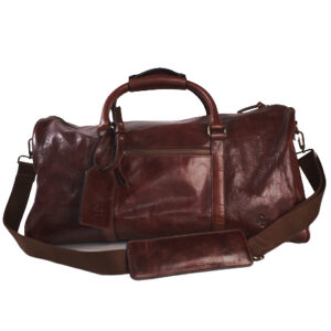 RICH BROWN LEATHER WEEKENDER