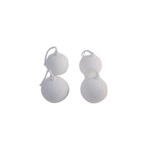 WHITE PORCELAIN BALLS X 4