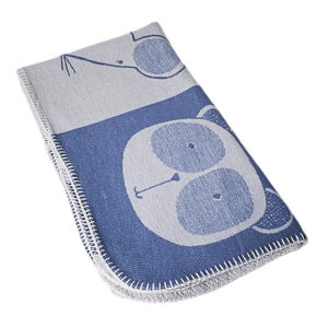 BLUE WHITE MOUSE BLANKET